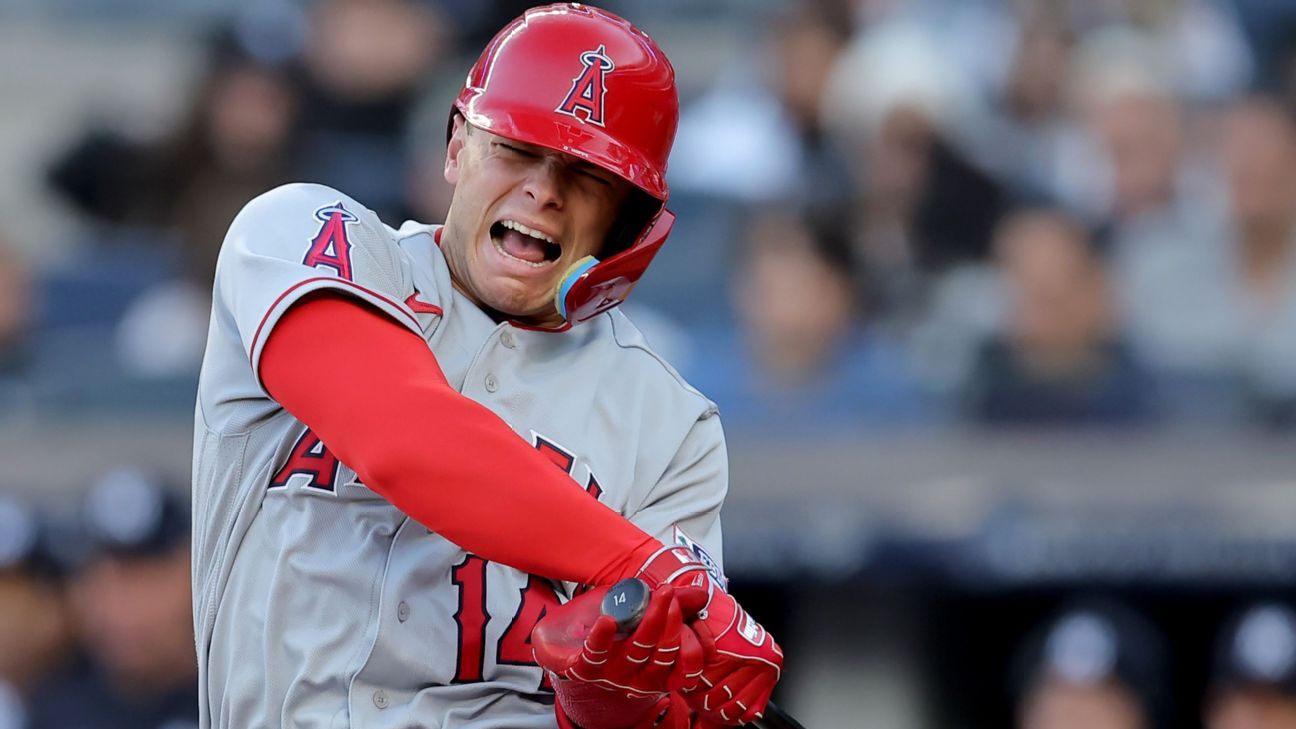 Logan O'Hoppe injures shoulder, pitching falters: takeaways from Angels'  latest trip