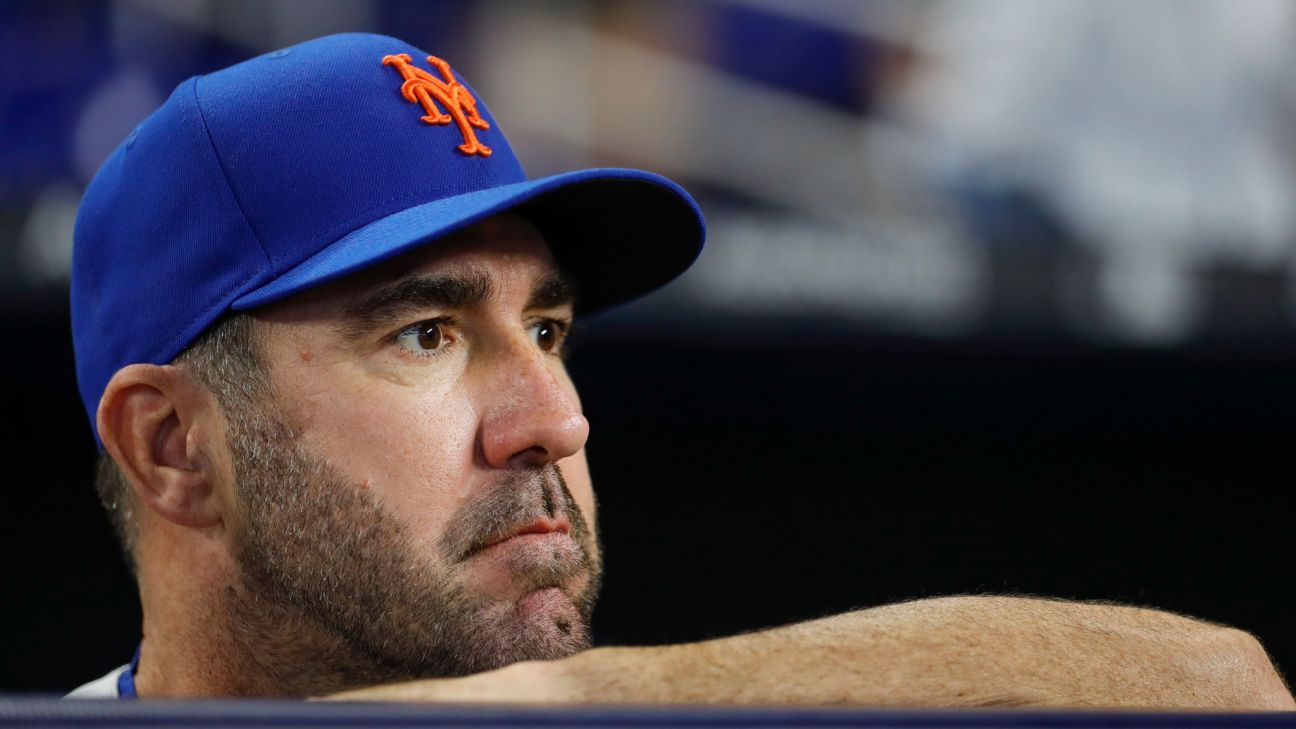 Justin Verlander hat ausgebuht, als die Mets bei ihrem ersten Auftritt im Citi Field fielen