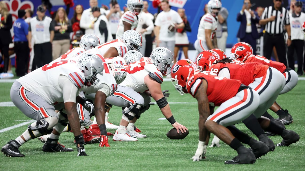 Georgia, Ohio St. open as CFP betting favorites