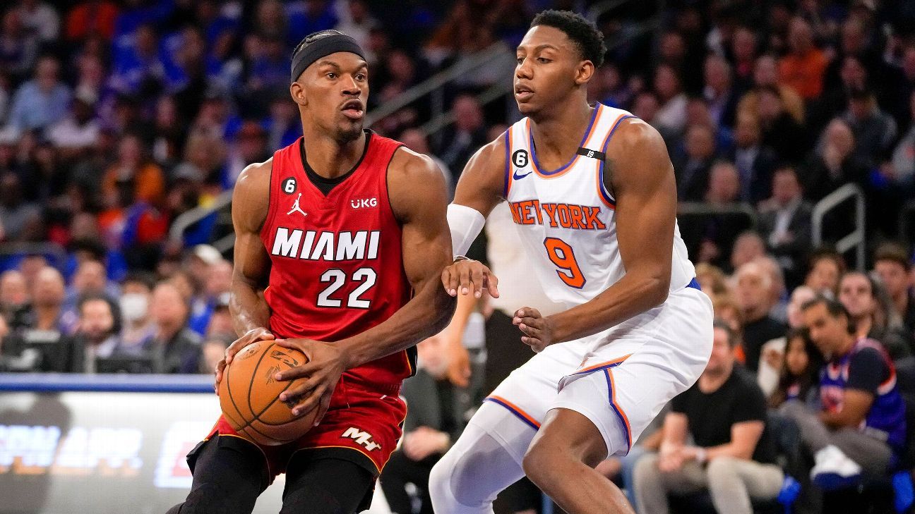 Jimmy Butler (kostka) z Heat rozpoczyna grę 3 przeciwko Knicks