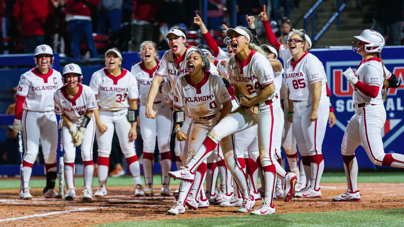 Road to the 2023 WCWS No. 1 Oklahoma leads super regionals field