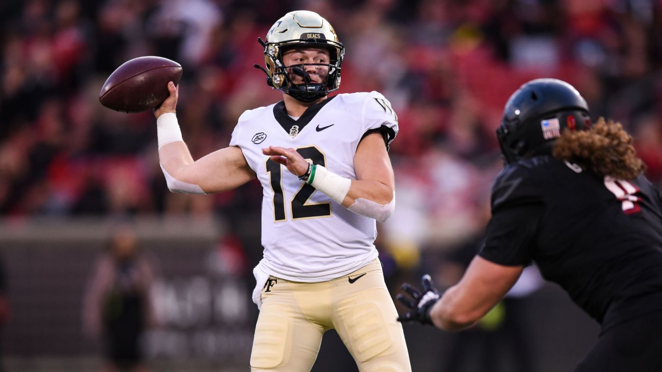 Two Wake Forest QBs to enter transfer portal