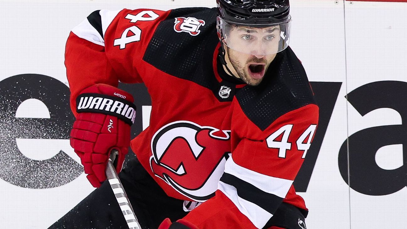Miles Wood Mentoring Younger New Jersey Devils Players 