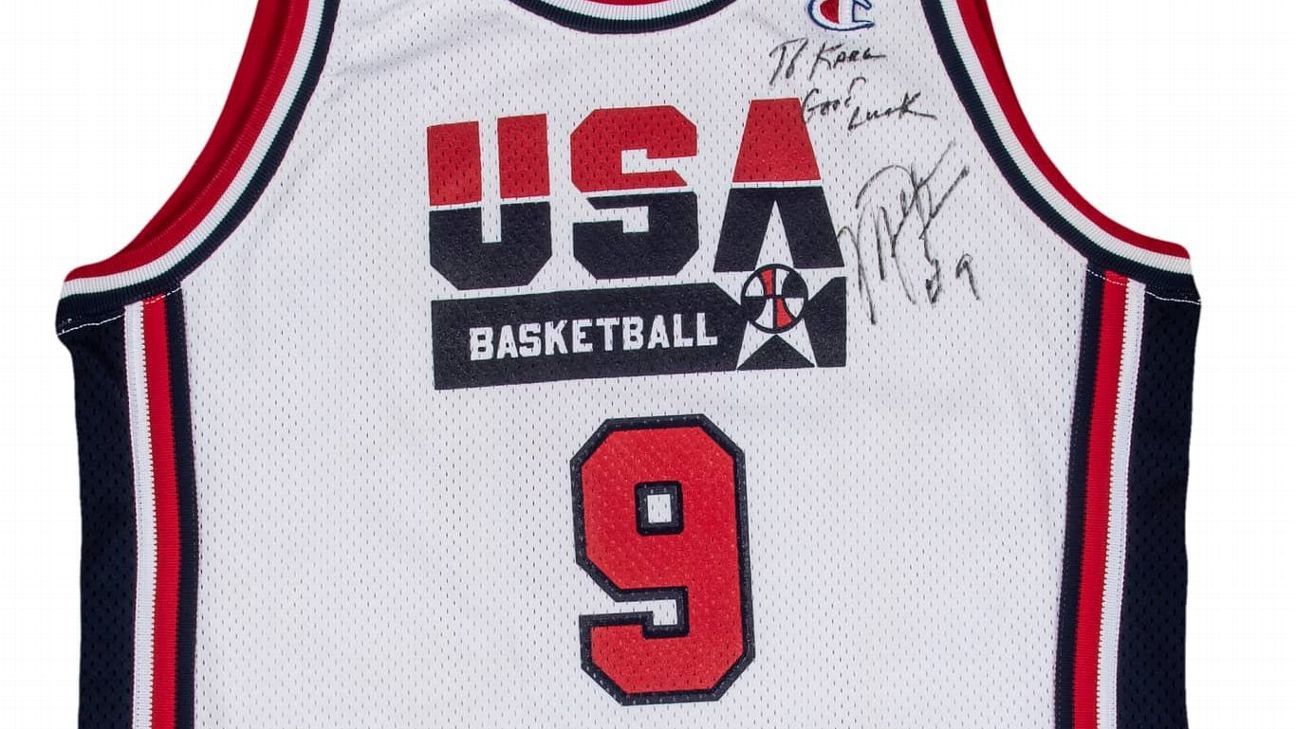 Vintage Olympic Team USA Dream Team Michael Jordan Jersey 