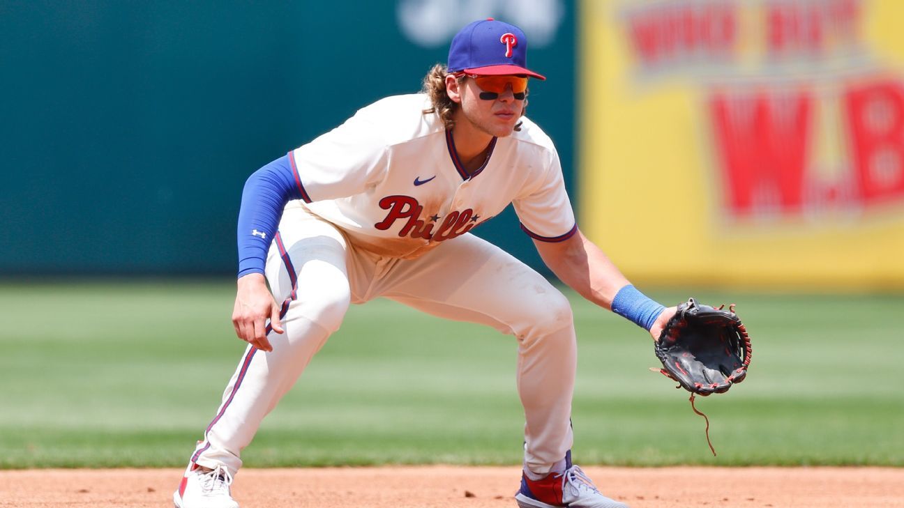 Phillies' Alec Bohm put on injured list with strained hamstring - NBC Sports