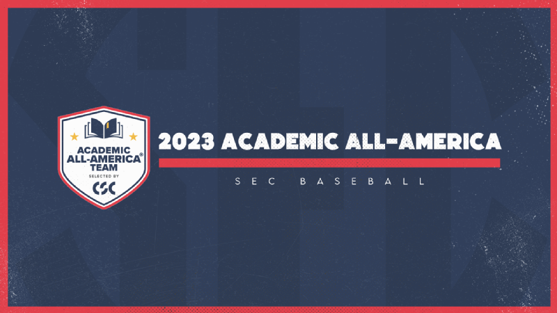Cinq de la SEC nommées Baseball Academic All-America®