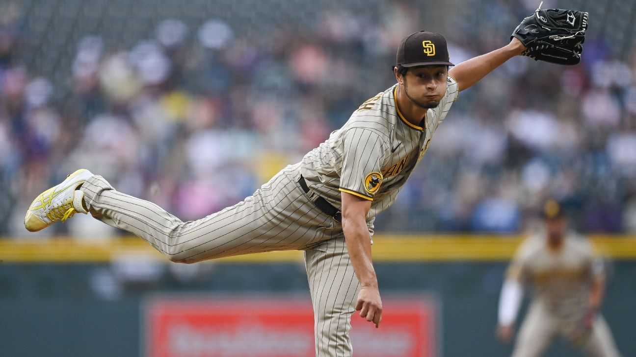 Padres' Darvish (elbow) shut down for rest of year
