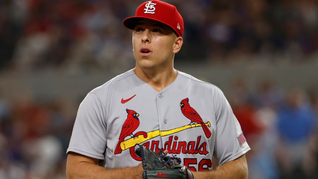 Cardinals' Helsley on injured list with strained right forearm