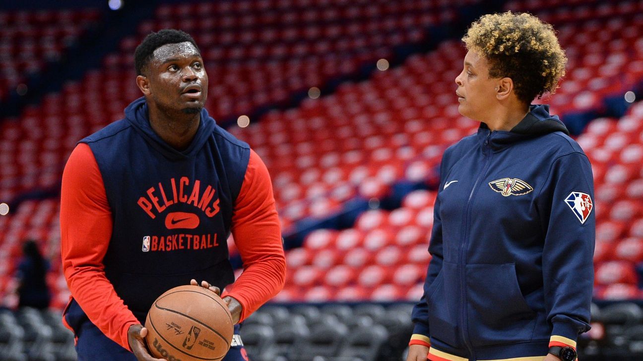 Hall of Famer Teresa Weatherspoon has been mentoring Zion Williamson