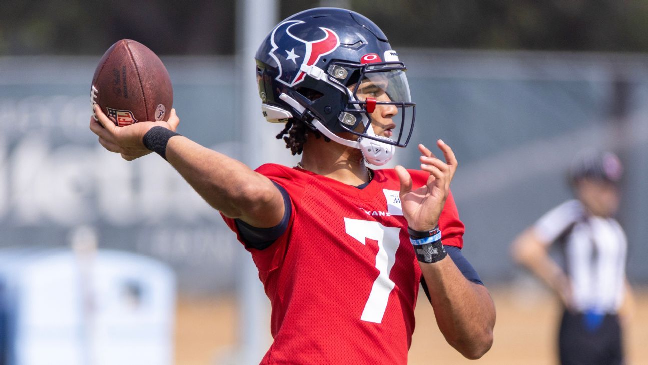 Houston Texans Rookie Goals For Their First Preseason Game