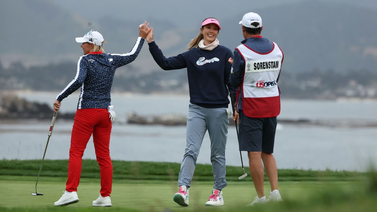 Michelle Wei West cai de 30 pés em Pebble Beach para encerrar sua carreira profissional