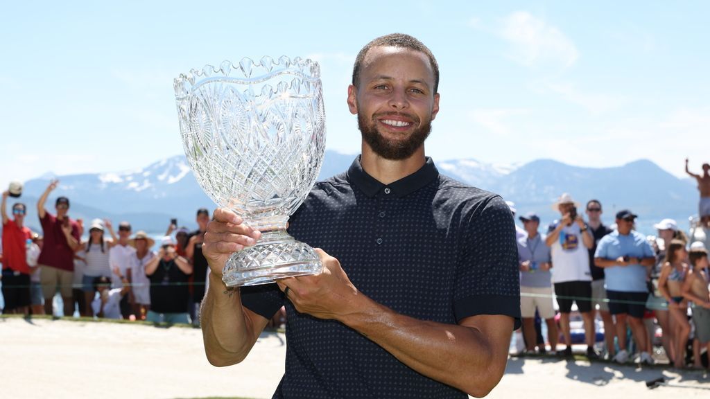 Stephen Curry leads the American Century Championship celebrity