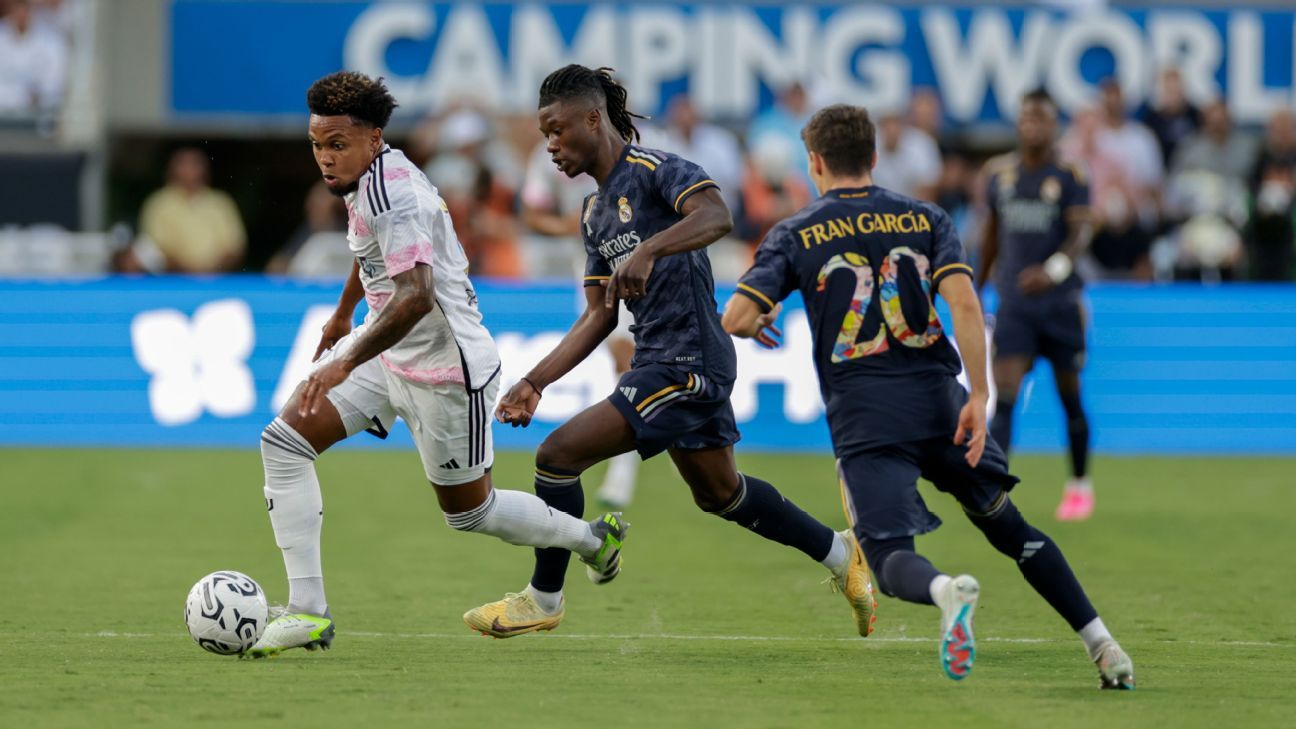 Real Madrid defeat Juventus for its first win of the preseason tour around  USA