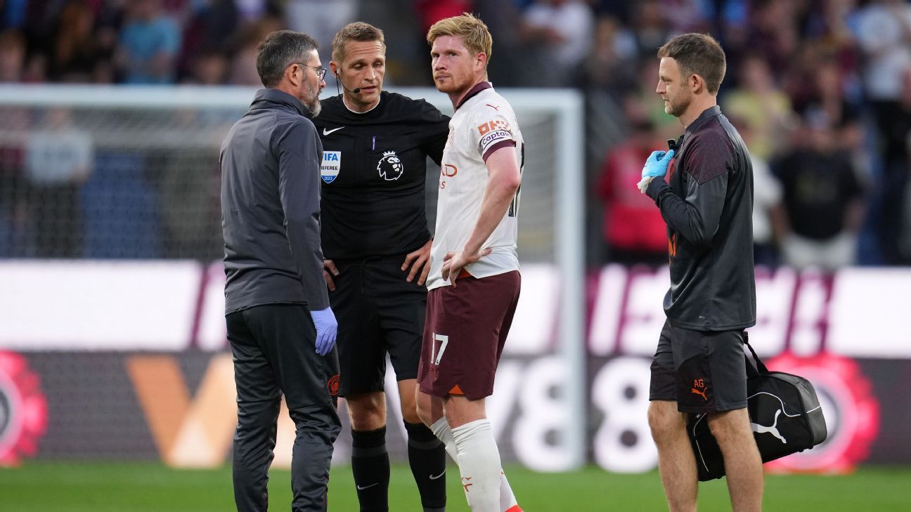 Blessure tegenslag bij Man City, want De Bruyne is vier maanden uitgeschakeld