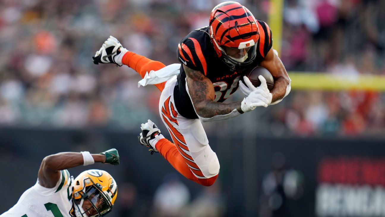 Rookie Chase Brown jumping at opportunity to be Bengals' backup RB - ESPN - Cincinnati  Bengals Blog- ESPN