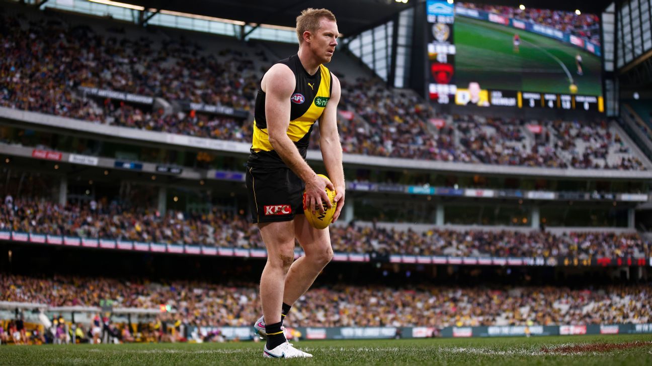 AFL Richmond Tigers great Jack Riewoldt announces retirement ESPN