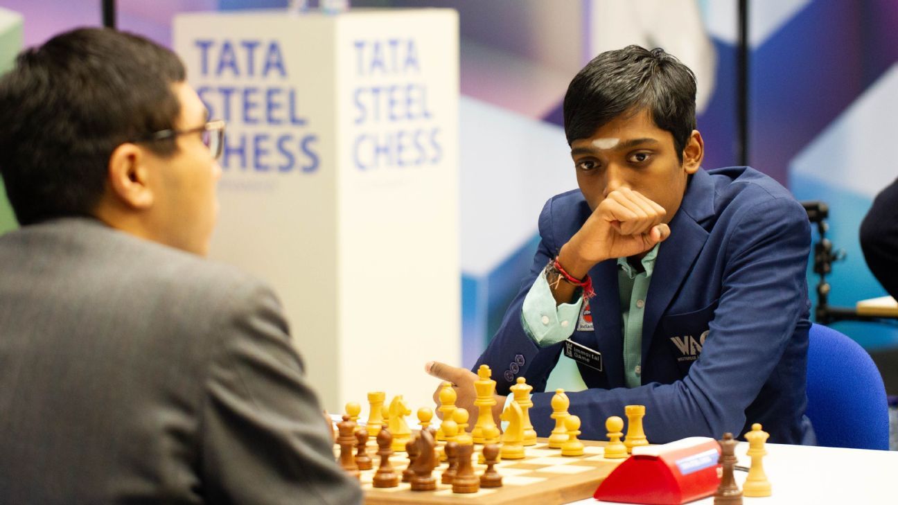 2023 Chess World Cup quarterfinals: Praggnanandhaa takes Erigaisi to  tie-breaks; Gukesh, Vidit out - ESPN