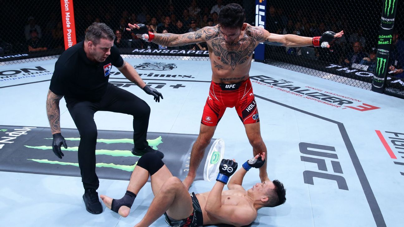 Max Holloway nocauteia a aposentadoria do ‘zumbi coreano’ Chan Sung Jung