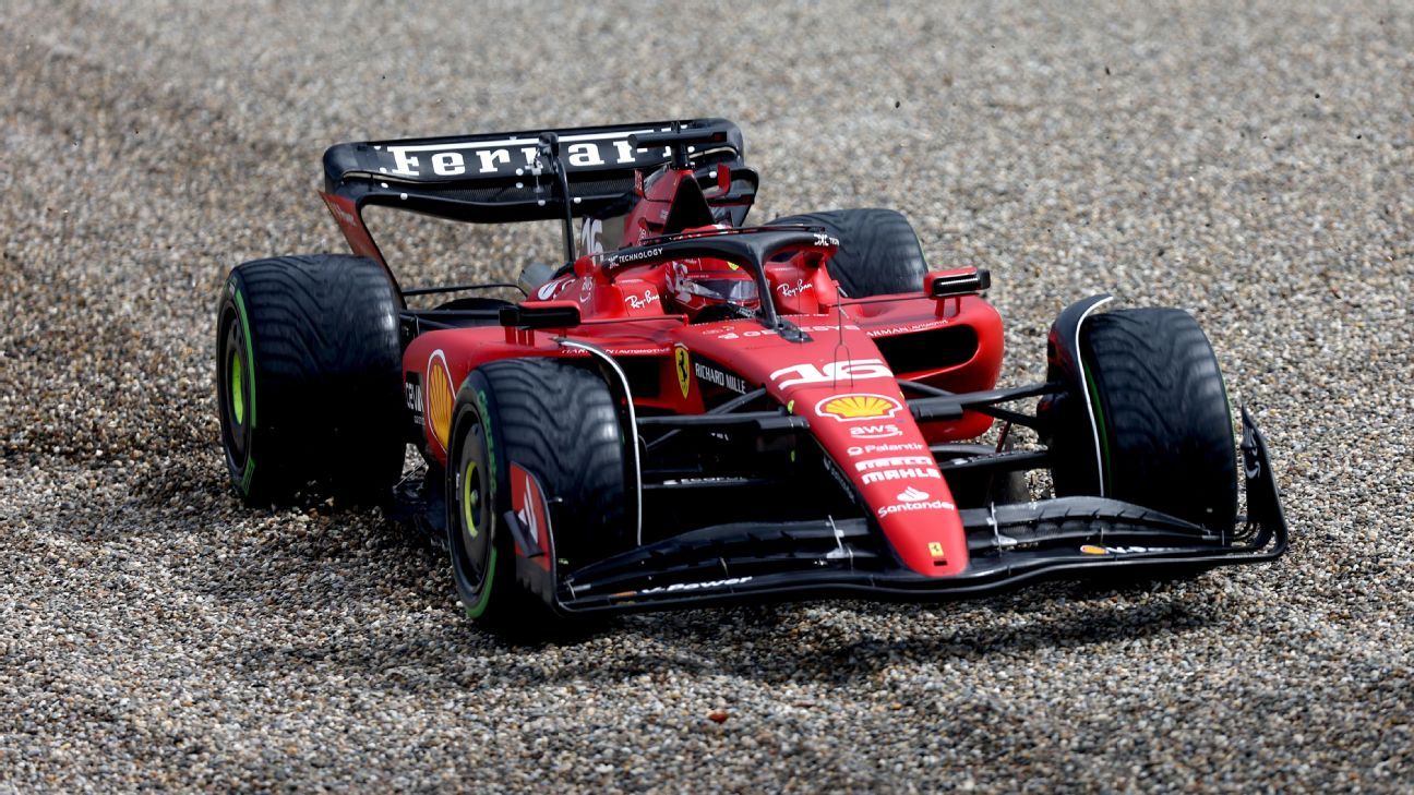 Leclerc crashes out before the start in Brazil