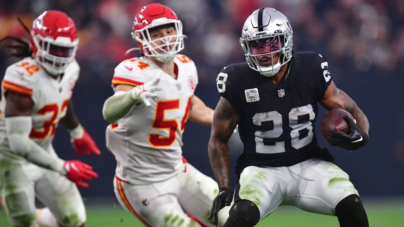 ESPN predicts Las Vegas Raiders to re-sign RB Josh Jacobs