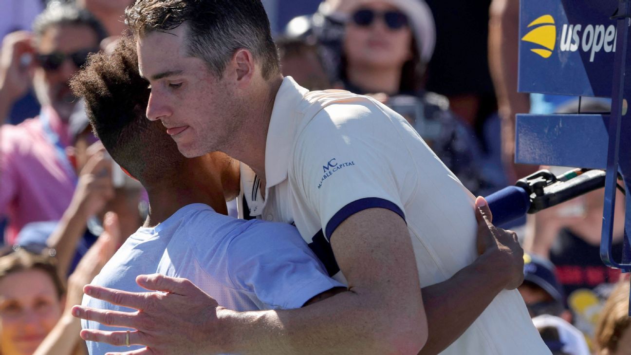 US Open: John Isner ends career in fifth set tiebreak