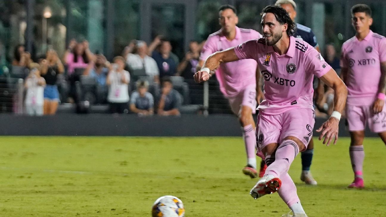 Sin Messi y con un Campana goleador, el Inter Miami derrotó al Sporting