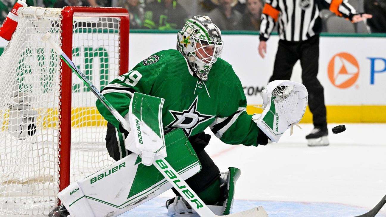 Stars sign goalie Jake Oettinger to 8-year, $66M extension - ESPN