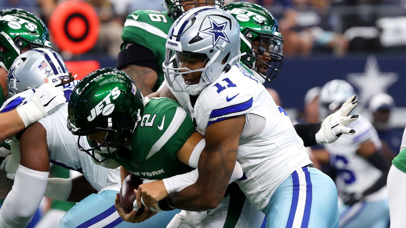 Struggling Commanders O-line's next challenge: Micah Parsons