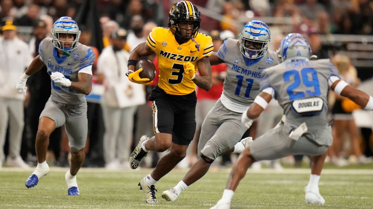 Missouri star WR Burden III to play against Vols