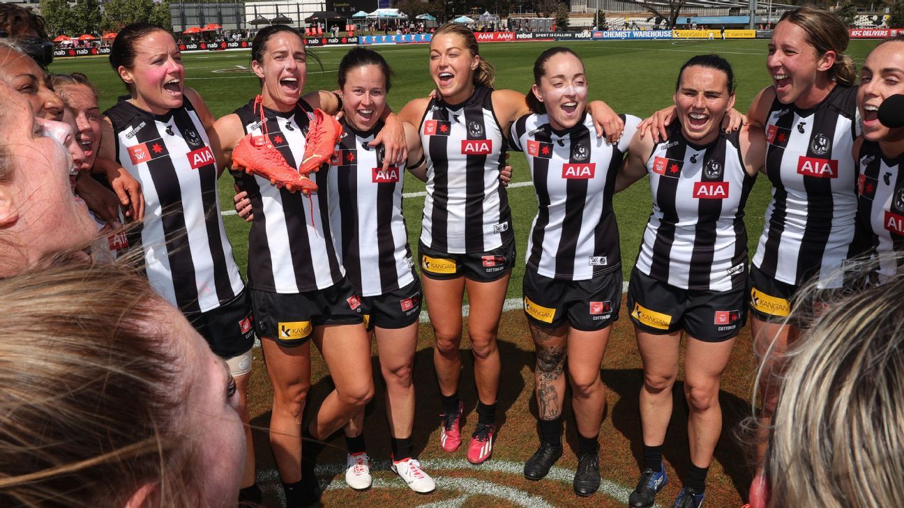 AFLW Collingwood Magpies soar to bring down Essendon Bombers ESPN