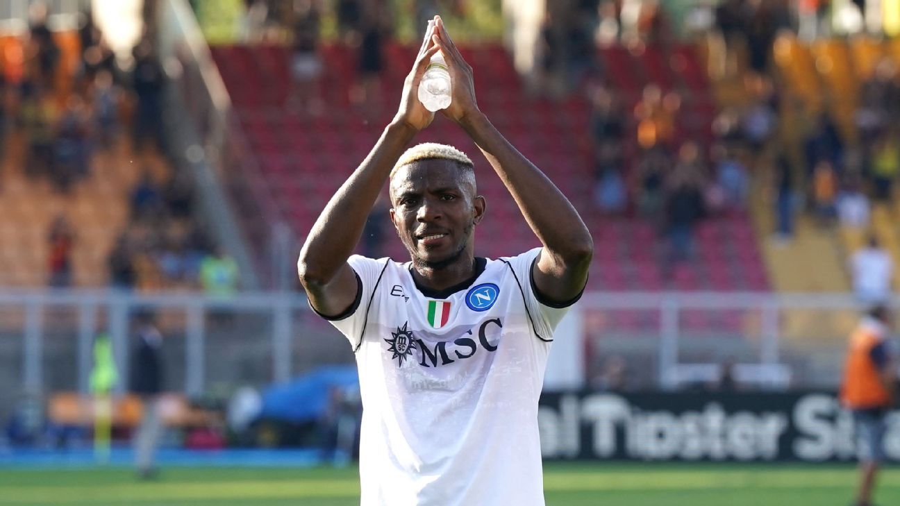 Osimhen comes off bench to help Napoli win at Lecce and close in