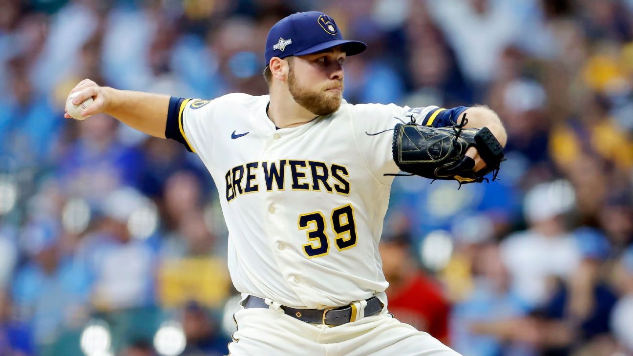 The Orioles acquire former Cy Young winner Corbin Burns from the Brewers