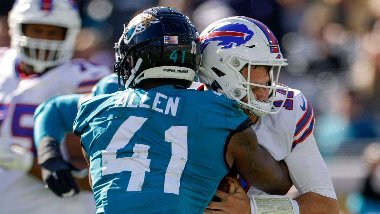 Bills' Josh Allen will face Jaguars' Josh Allen yet again - ESPN