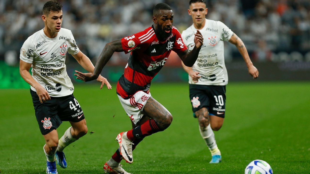 À espera de Tite, Flamengo empata com Corinthians e desperdiça chance de dormir na vice-liderança do Brasileiro