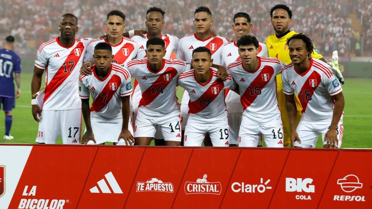 Así está Perú en la tabla de las Eliminatorias al Mundial 2026 ESPN