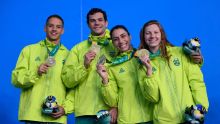 Brasil ganha ouro e quebra recorde da natação nos Jogos Pan-Americanos; equipe também leva duas pratas e dois bronzes