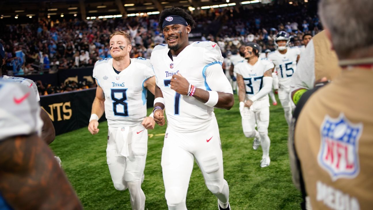 Titans may play Will Levis, Malik Willis if Ryan Tannehill out ESPN