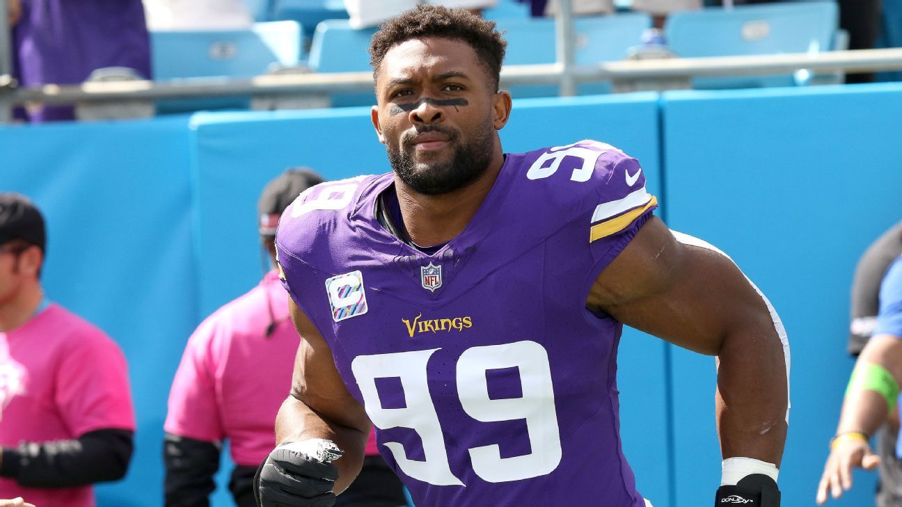 Fonte – Os texanos contrataram a star pass rusher Danielle Hunter em um acordo de US$ 49 milhões