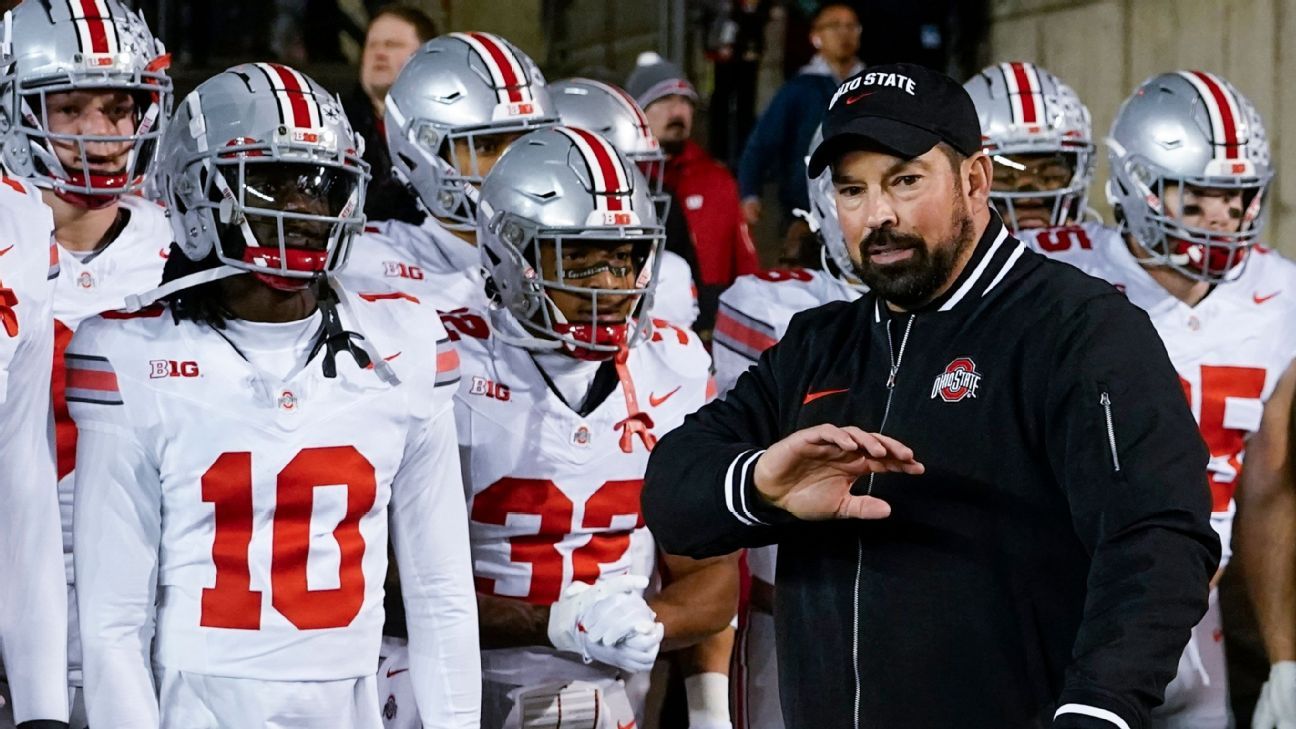 Ohio St., UGA, Michigan, FSU atop CFP rankings