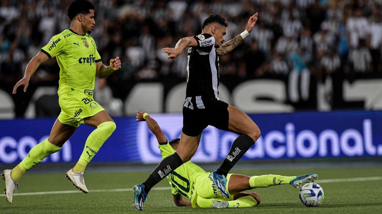 Como foi a conversa do VAR que confirmou pênalti para o Botafogo contra o Palmeiras