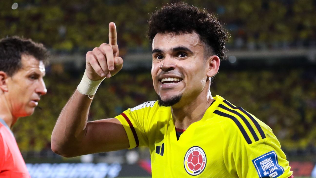 Luís Díaz scores twice in front of father as Colombia tops Brazil