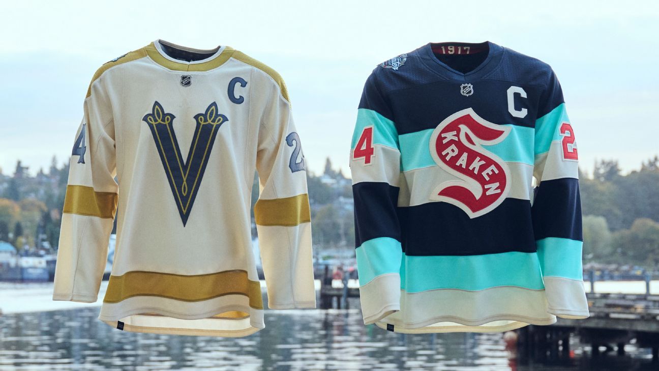 Golden Knights, Kraken use imagined approach to Winter Classic jerseys