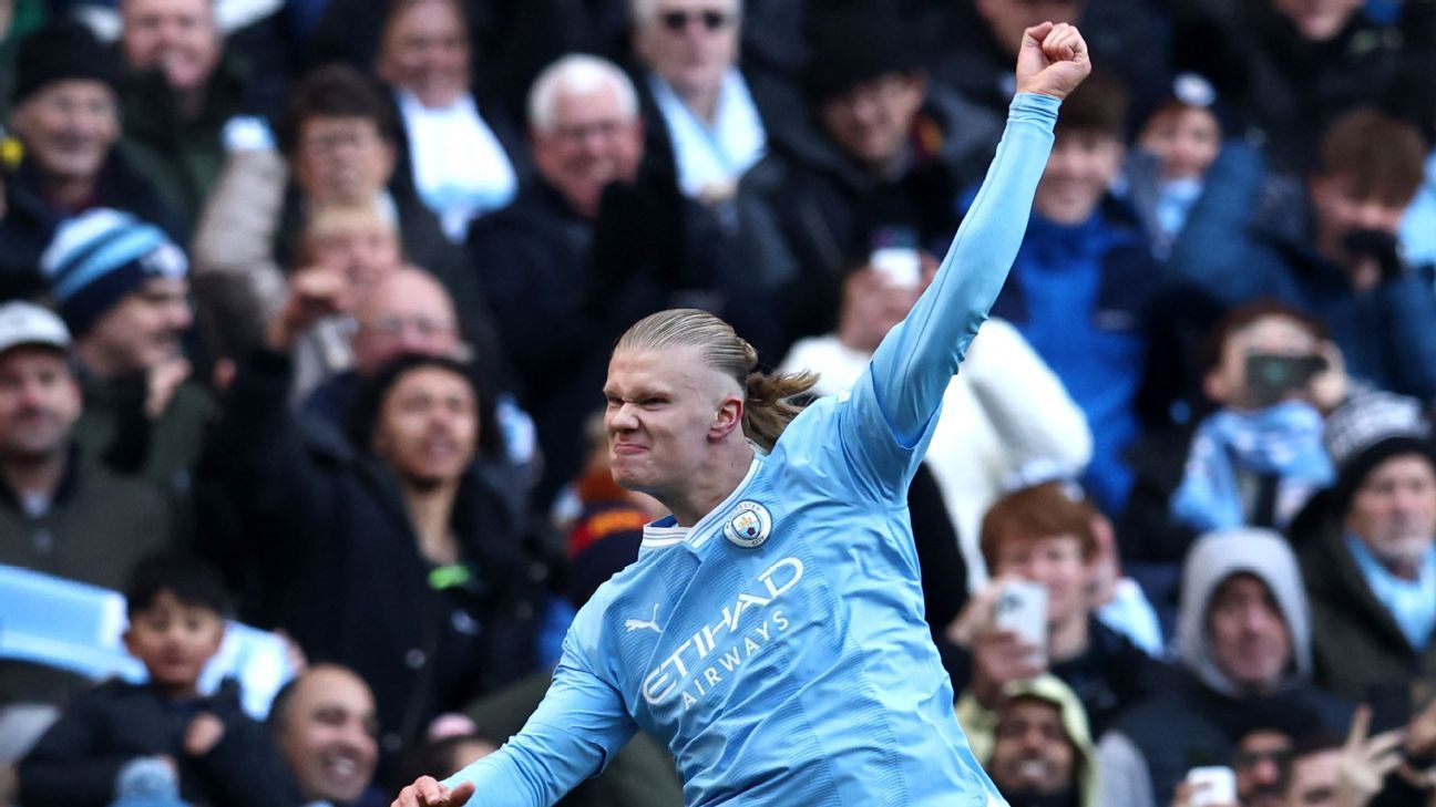 Erling Haaland alcanza el gol número 50 en la Premier League inglesa y bate el récord