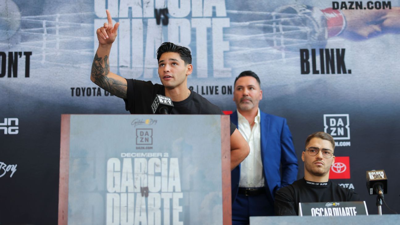 Garcia vs. Duarte - Final Press Conference - Golden Boy Promotions