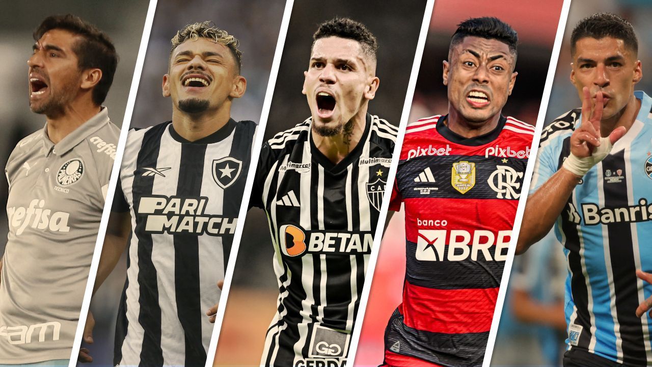 O que Palmeiras, Botafogo, Atlético-MG, Flamengo e Grêmio precisam para ser campeão brasileiro? Veja as contas
