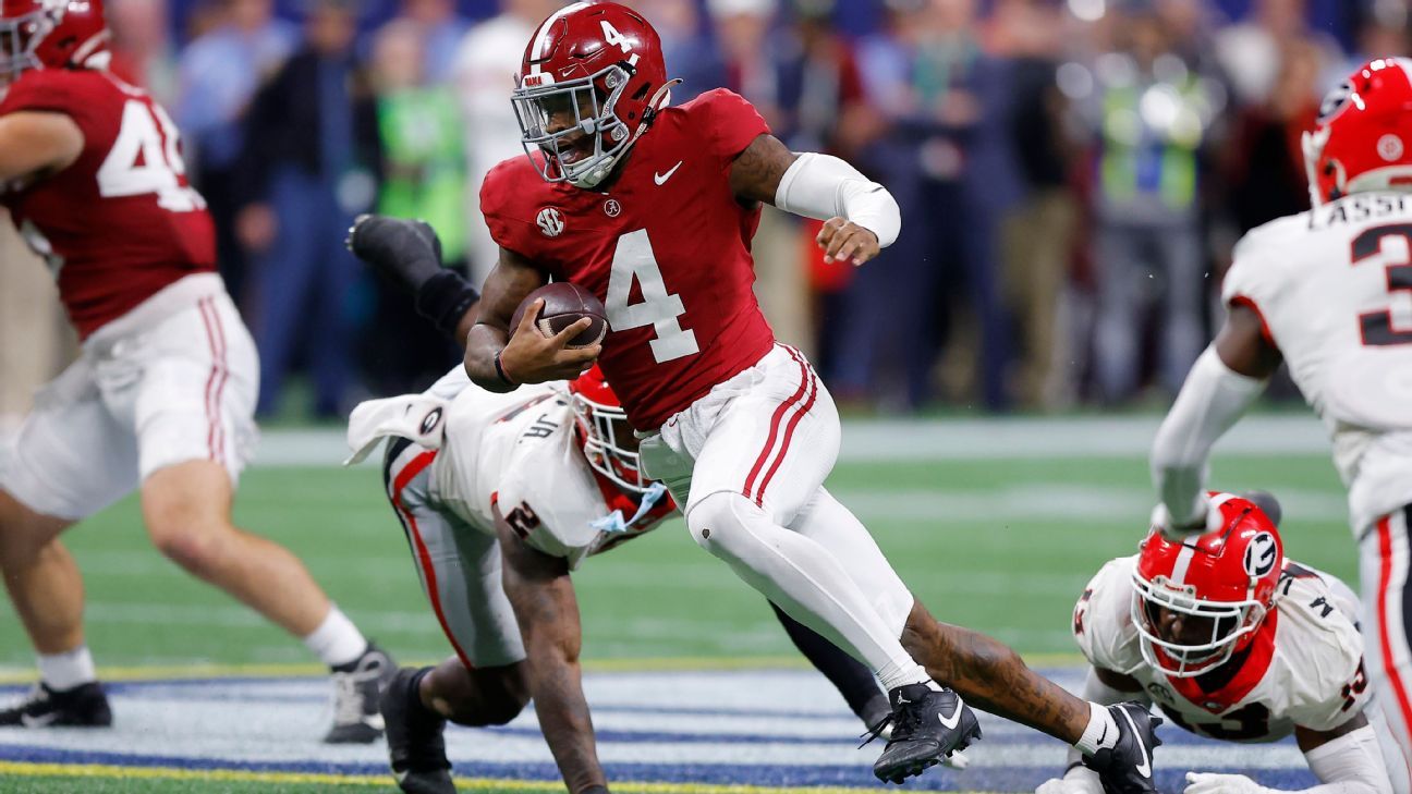 Michigan DC – Alabama QB Jalen Milroe bestuurt de bal zoals Reggie Bush