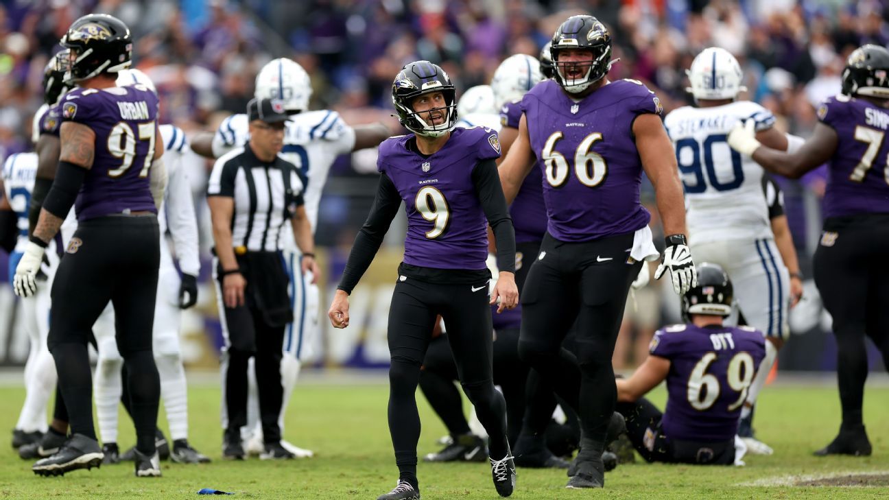 Ravens' Justin Tucker no longer most accurate kicker, but Baltimore(06)