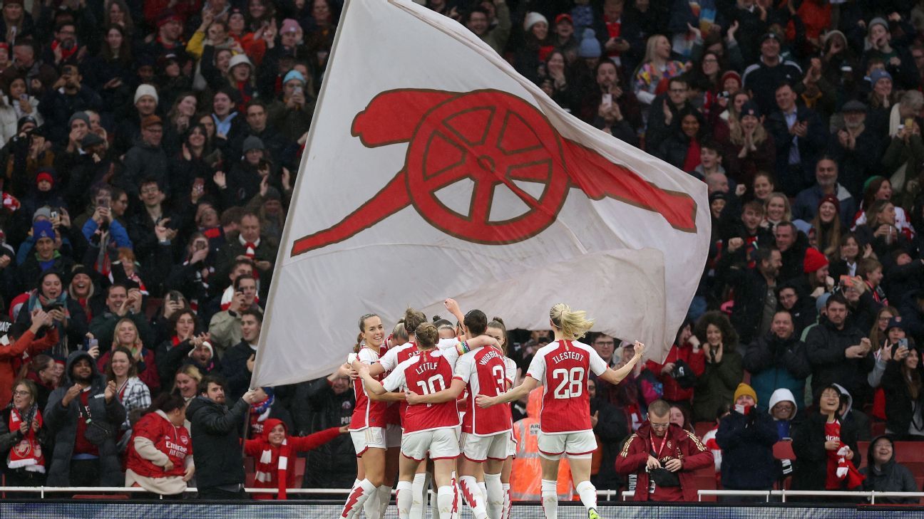 Arsenal-Chelsea sets new WSL attendance record