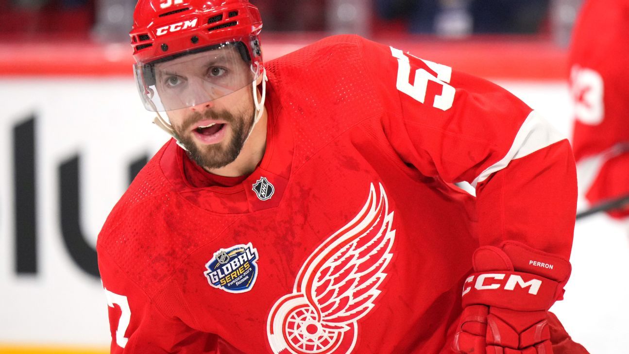 Red Wings' Perron appealing 6-game suspension