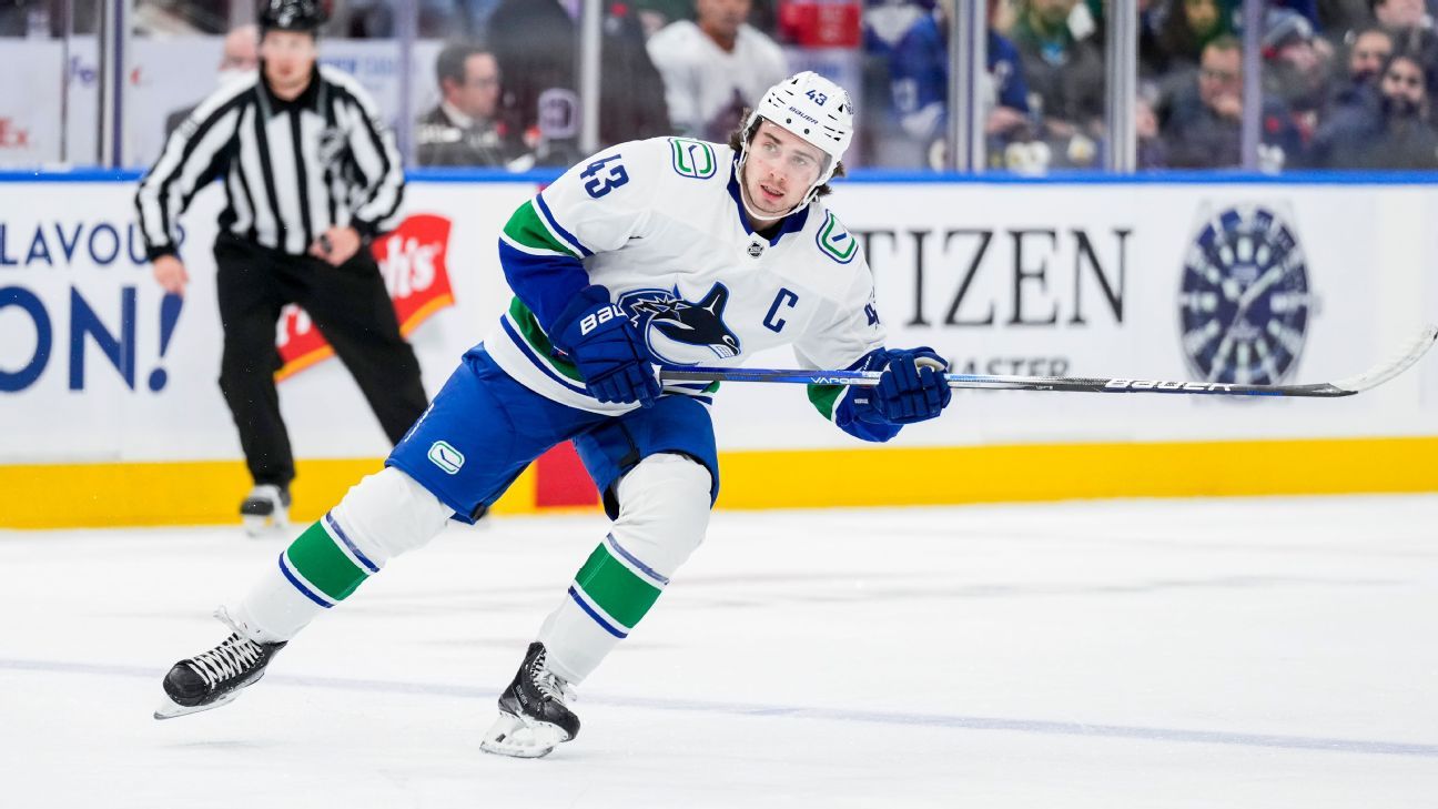 Canucks' Hughes sits out with undisclosed injury